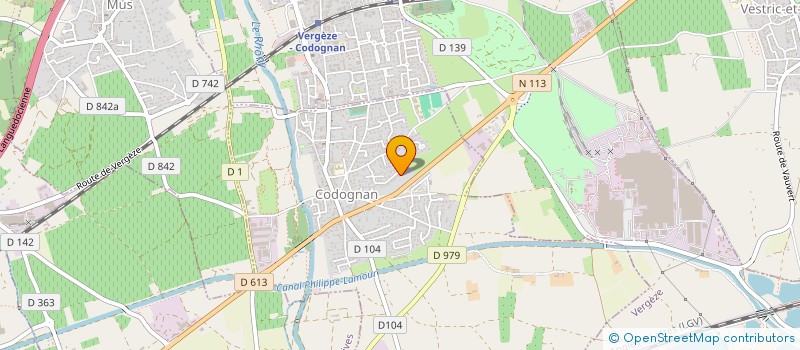 localisation de l'entreprise MGB  CODOGNAN