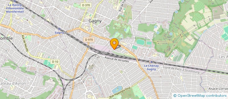 localisation de l'entreprise MGB BATIMENT à GAGNY