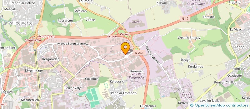 localisation de l'entreprise MGB FABRICATION  GUIPAVAS