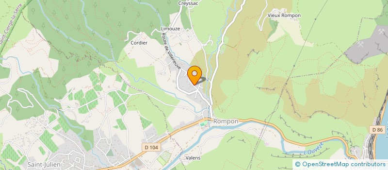 localisation de l'entreprise MGB INVEST  ROMPON