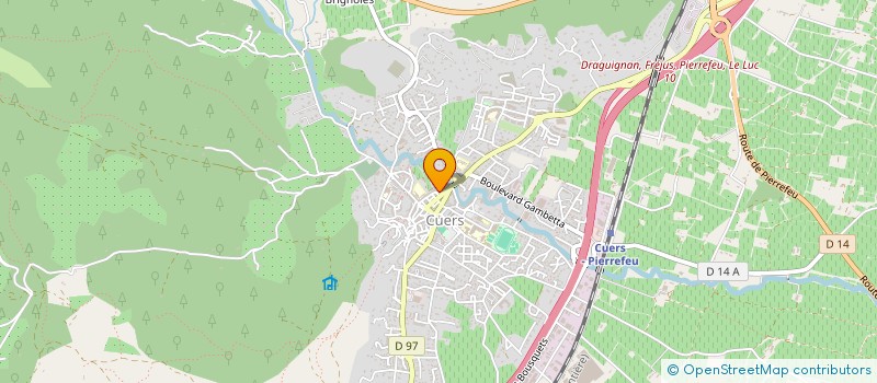localisation de l'entreprise MGB PROVENCE à CUERS