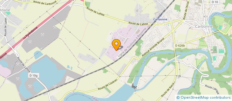 localisation de l'entreprise MGB SERVICES  CARBONNE