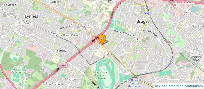 localisation de l'entreprise MGB33 à BRUGES