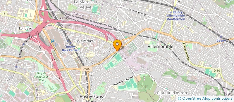 localisation de l'entreprise MGBAT à ROSNY-SOUS-BOIS