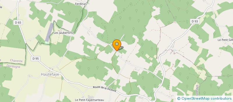 localisation de l'entreprise MGBE RESEAUX  HAUTEFAYE