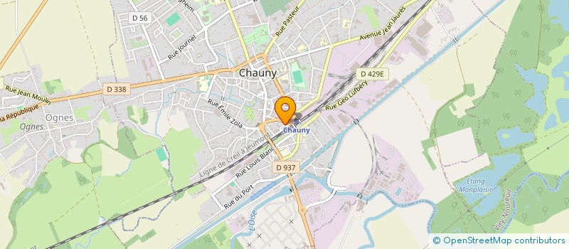 localisation de l'entreprise MGC 02 à CHAUNY