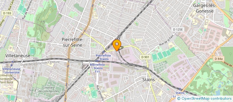 localisation de l'entreprise MGC à PIERREFITTE-SUR-SEINE