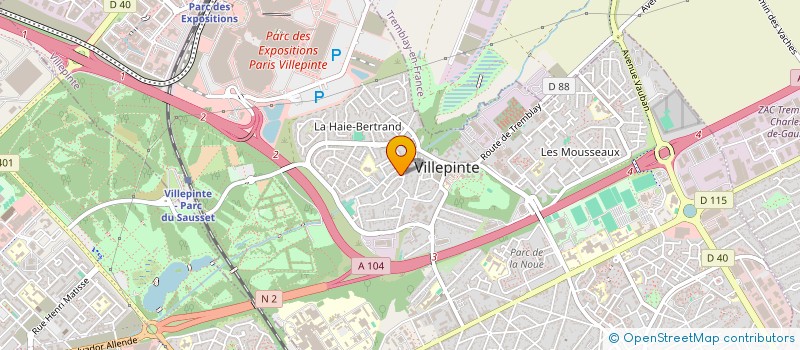 localisation de l'entreprise MGC à VILLEPINTE