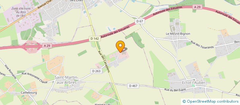 localisation de l'entreprise MGC  SAINT-MARTIN-AUX-ARBRES