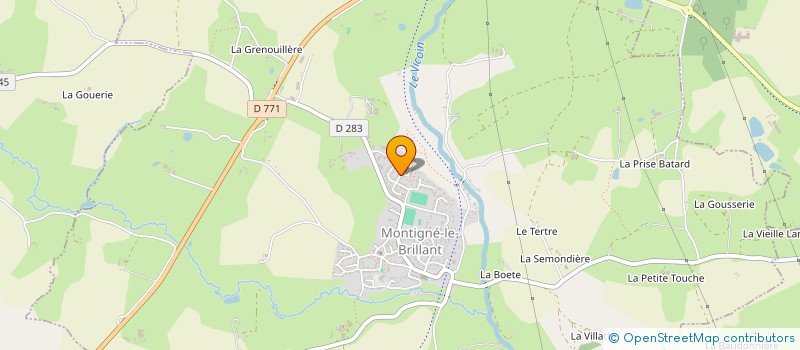 localisation de l'entreprise MGC  MONTIGNE-LE-BRILLANT