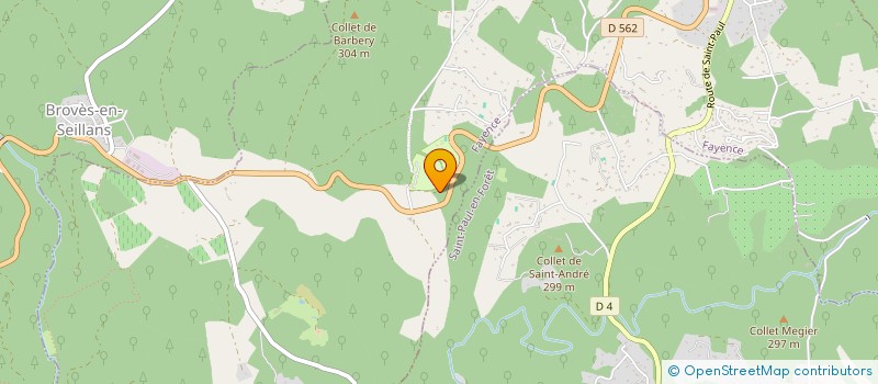 localisation de l'entreprise MGC BATIMENT à SEILLANS