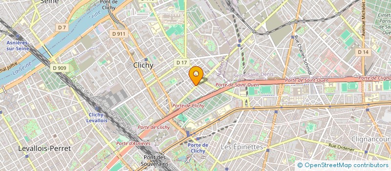 localisation de l'entreprise MGC DISTRIBUTION à CLICHY