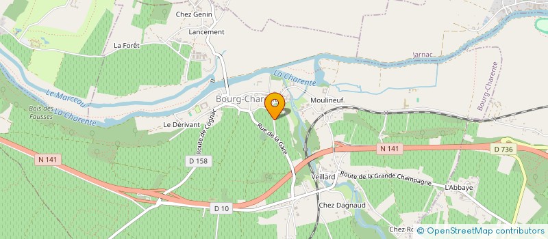 localisation de l'entreprise MGC IMMOBILIER à BOURG-CHARENTE
