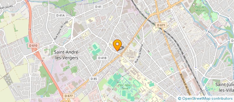 localisation de l'entreprise MGC PATRIMOINE  SAINT-ANDRE-LES-VERGERS