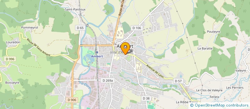 localisation de l'entreprise MGCB BROCHANT  AMBERT