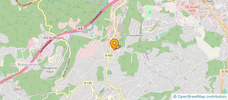 localisation de l'entreprise MGCD à VALLAURIS