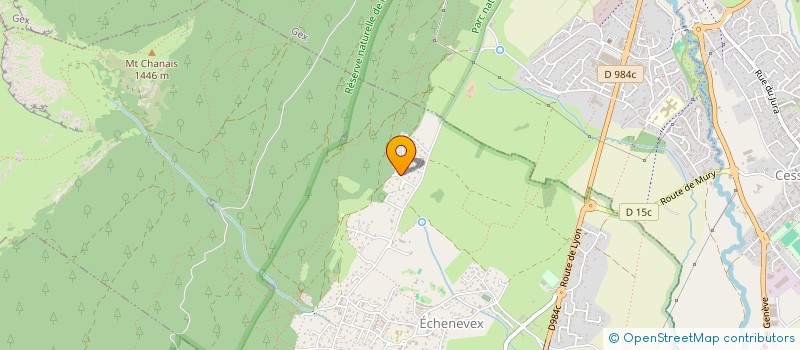 localisation de l'entreprise MGCM  ECHENEVEX