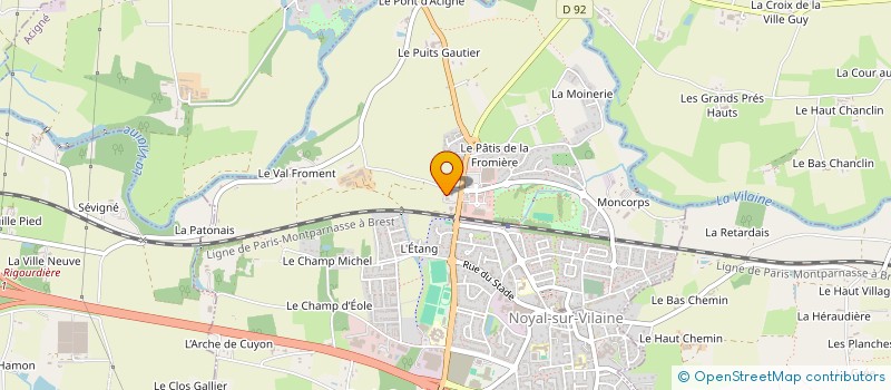 localisation de l'entreprise MGCM  NOYAL-SUR-VILAINE