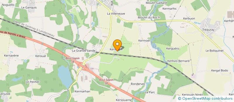 localisation de l'entreprise MGD à BRANDERION