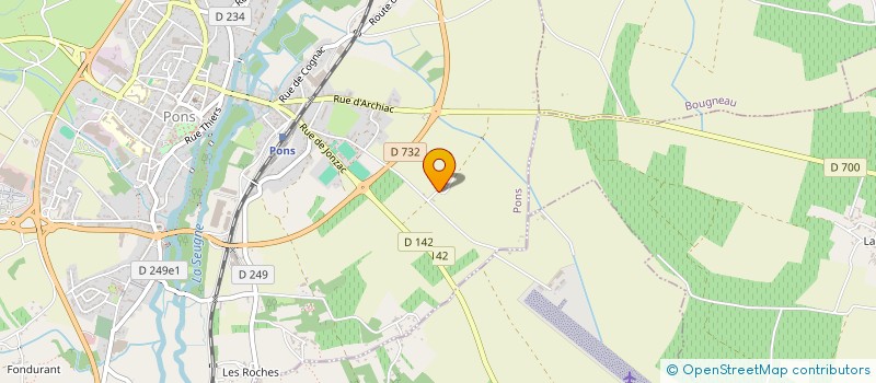 localisation de l'entreprise MGD à PONS