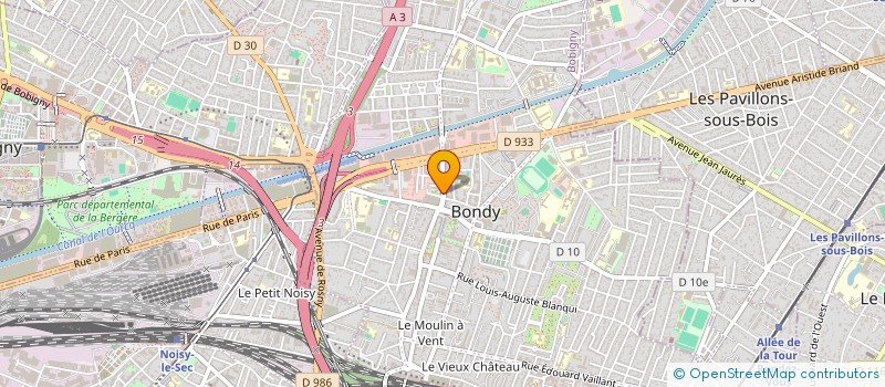 localisation de l'entreprise MGD CONSTRUCT  GAGNY