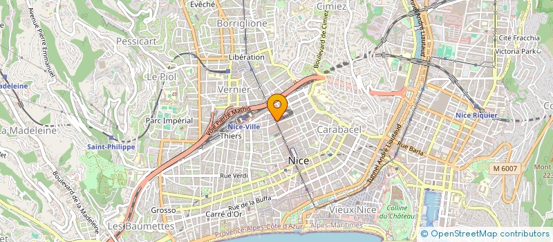 localisation de l'entreprise MGD DIFFUSION à NICE
