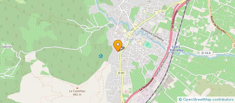 localisation de l'entreprise MGD PLOMBERIE à CUERS