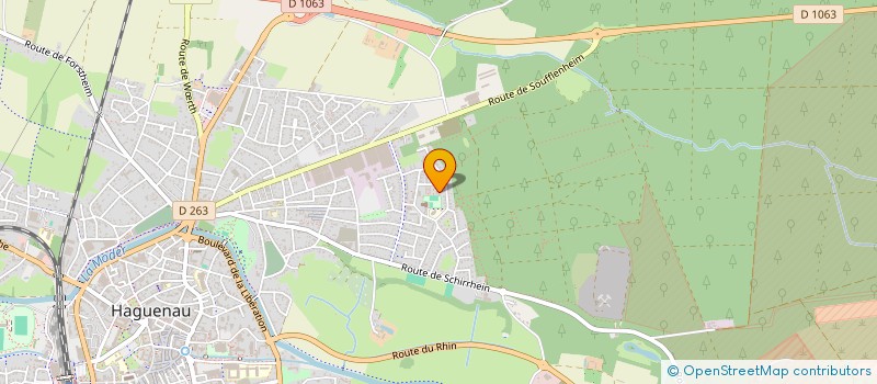 localisation de l'entreprise MGDG  HAGUENAU