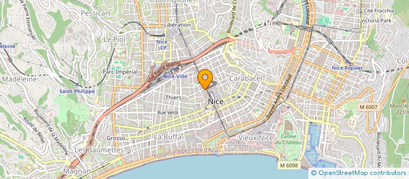 localisation de l'entreprise MGDISTRIB à NICE