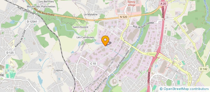 localisation de l'entreprise MGE à LIMOGES