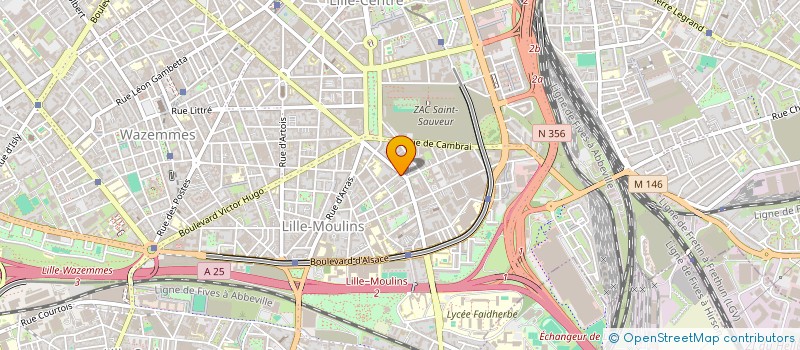 localisation de l'entreprise MGE DISTRIBUTION à LILLE