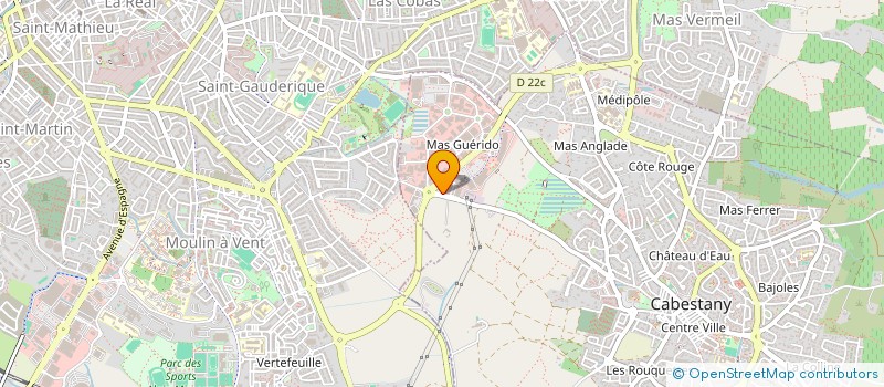 localisation de l'entreprise MGE FAUCEILLE  CABESTANY