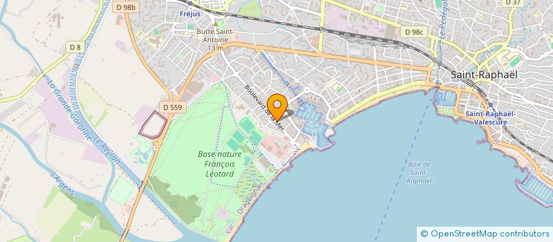 localisation de l'entreprise MGE. GARGIULO à FREJUS