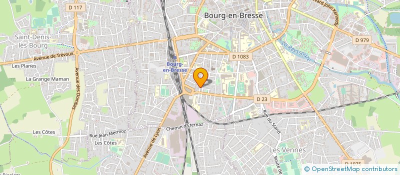 localisation de l'entreprise MGEN AIN CLUB RETRAITES à BOURG-EN-BRESSE