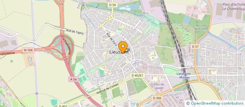 localisation de l'entreprise MGF  LIEUSAINT