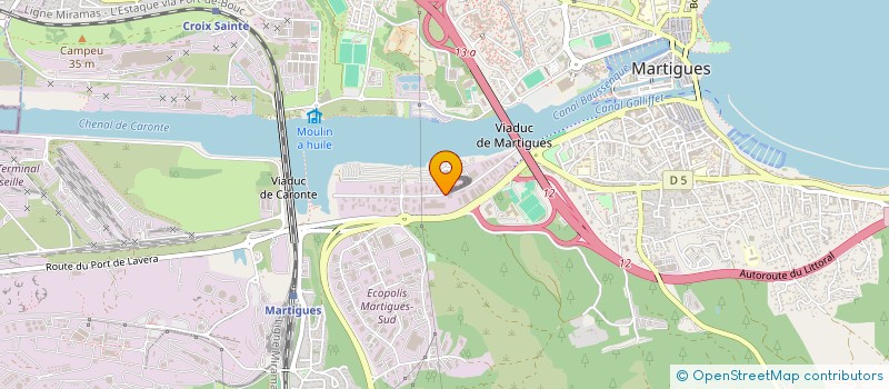 localisation de l'entreprise MGF à MARTIGUES