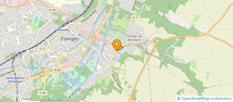 localisation de l'entreprise MGF MACONNERIE à ETAMPES