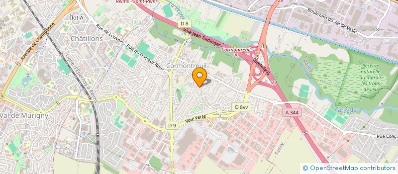 localisation de l'entreprise MGF2  CORMONTREUIL