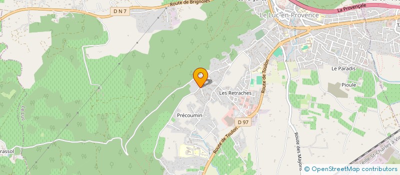 localisation de l'entreprise MGFC CONSTRUCTION83  LE LUC