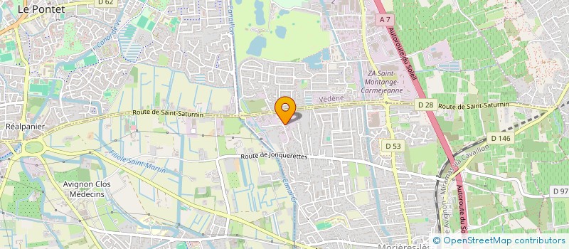 localisation de l'entreprise MGFF RIVES  MORIERES-LES-AVIGNON