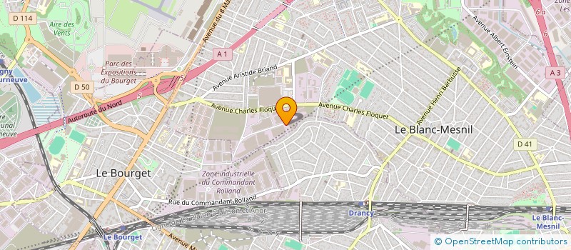 localisation de l'entreprise MGG à LE BLANC-MESNIL