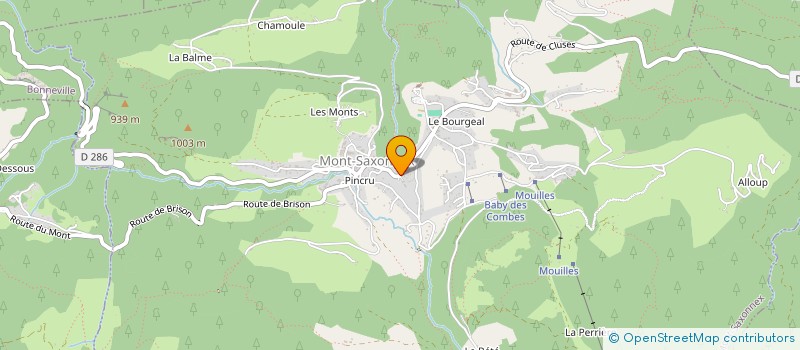 localisation de l'entreprise MGG FRANCE  MONT-SAXONNEX