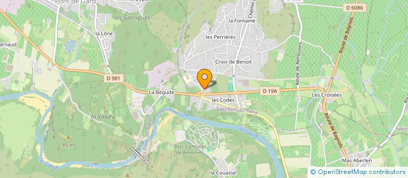 localisation de l'entreprise MGH  CASTILLON-DU-GARD