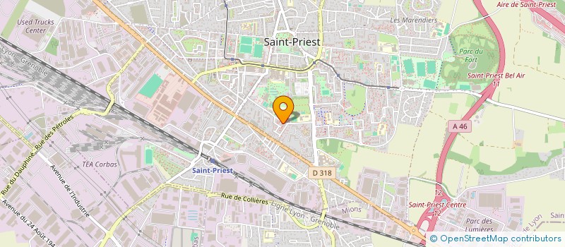 localisation de l'entreprise MGH ADMINISTRATIF & SERVICE  SAINT-PRIEST