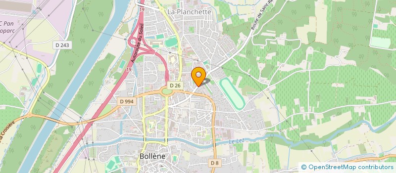 localisation de l'entreprise MGH CONSTRUCTIONS à BOLLENE