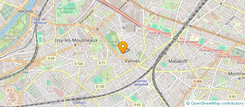 localisation de l'entreprise MGH DIFFUSION à VANVES