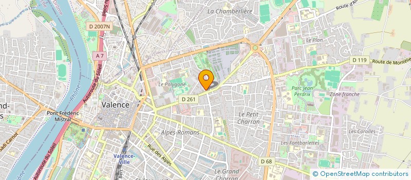 localisation de l'entreprise MGH IMMOBILIER à VALENCE