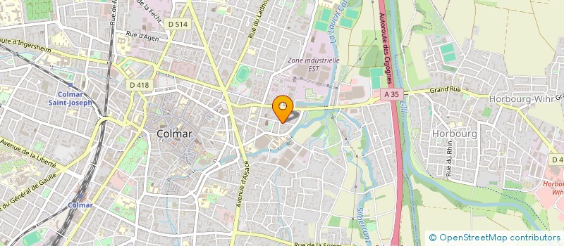 localisation de l'entreprise MGHOLD  COLMAR