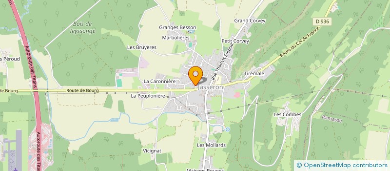 localisation de l'entreprise MGI  JASSERON