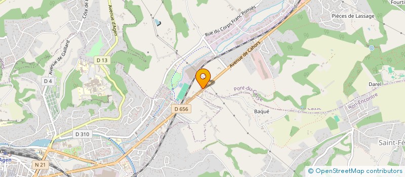 localisation de l'entreprise MGI  PONT-DU-CASSE